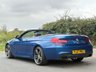 USED 2017 BMW 6 SERIES 4.4 650i V8 M Sport Convertible 2dr Petrol Auto Euro 6 (s/s) (450 ps) SONIC SPEED BLUE + NAPPA LEATHER