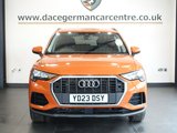USED 2023 23 AUDI Q3 1.5 TFSI CoD 35 Technik SUV 5dr Petrol S Tronic Euro 6 (s/s) (150 ps) HEAD TURNING SUV OF THE HIGHEST QUALITY - 1 OWNER FROM NEW, COMES WITH A FULL SERVICE HISTORY + VIRTUAL COCKPIT DIGITAL DASH DISPLAY + REAR VIEW CAMERA + SONOS SOUND SYSTEM + COMFORT AND SOUND PACK + SATELLITE NAVIGATION + APPLE CARPLAY / ANDROID AUTO + BLUETOOTH CONNECTIVITY + DAB DIGITAL RADIO + CRUISE CONTROL + AUTOMATIC HEADLIGHTS + DUAL ZONE CLIMATE CONTROL + AIR CONDITIONING + ECO STOP START SYSTEM + LED DAY TIME RUNNING LIGHTS + LEATHER MULTI FUNCTIONAL STEERING WHEEL + PARKING SENSORS