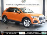USED 2023 23 AUDI Q3 1.5 TFSI CoD 35 Technik SUV 5dr Petrol S Tronic Euro 6 (s/s) (150 ps) HEAD TURNING SUV OF THE HIGHEST QUALITY - 1 OWNER FROM NEW, COMES WITH A FULL SERVICE HISTORY + VIRTUAL COCKPIT DIGITAL DASH DISPLAY + REAR VIEW CAMERA + SONOS SOUND SYSTEM + COMFORT AND SOUND PACK + SATELLITE NAVIGATION + APPLE CARPLAY / ANDROID AUTO + BLUETOOTH CONNECTIVITY + DAB DIGITAL RADIO + CRUISE CONTROL + AUTOMATIC HEADLIGHTS + DUAL ZONE CLIMATE CONTROL + AIR CONDITIONING + ECO STOP START SYSTEM + LED DAY TIME RUNNING LIGHTS + LEATHER MULTI FUNCTIONAL STEERING WHEEL + PARKING SENSORS