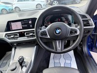 USED 2021 70 BMW 4 SERIES Blue 2.0 420d MHT M Sport coupe, 53,300 miles, ULEZ compliant, Automatic, Leather, 18in Alloys, A/C, Bluetooth, DAB, Sat Nav, Harman Kardon,  This 2021 BMW 4 Series 420d M Sport offers an exceptional blend of performance and advanced technology.  As a Euro 6 compliant model, it features a 2.0 litre diesel hybrid engine, providing efficient power.  The M Sport trim enhances its sporty appeal, complemented by the M Sport Pro Package and striking blue high gloss M Sport brakes.  Inside, you'll find the Premium Branded Sound System, including a Harman Kardon loudspeaker system, and the comprehensive Technology Plus Pack. This pack include