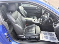 USED 2021 70 BMW 4 SERIES Blue 2.0 420d MHT M Sport coupe, 53,300 miles, ULEZ compliant, Automatic, Leather, 18in Alloys, A/C, Bluetooth, DAB, Sat Nav, Harman Kardon,  This 2021 BMW 4 Series 420d M Sport offers an exceptional blend of performance and advanced technology.  As a Euro 6 compliant model, it features a 2.0 litre diesel hybrid engine, providing efficient power.  The M Sport trim enhances its sporty appeal, complemented by the M Sport Pro Package and striking blue high gloss M Sport brakes.  Inside, you'll find the Premium Branded Sound System, including a Harman Kardon loudspeaker system, and the comprehensive Technology Plus Pack. This pack include