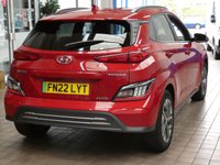 USED 2022 22 HYUNDAI KONA 64kWh Premium SUV 5dr Electric Auto (10.5kW Charger) (204 ps) SAT NAV HEATED SEATS REAR VIEW CAMERA CRUISE CONTROL PARKING SENSORS 1 OWNER EXCELLENT SERVICE HISTORY WARRANTY