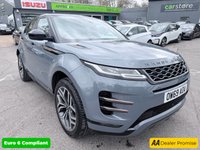 USED 2020 69 LAND ROVER RANGE ROVER EVOQUE Grey 2.0 D180 First Edition Euro 6 SUV, 31,800 miles, ULEZ compliant, Automatic 4WD, Sat nav, CarPlay/Android Auto, 360 Camera, Leather, 20in alloys. This 2020 Range Rover Evoque D180 First Edition boasts exceptionally low mileage for its age, having covered just 31,800 miles. This Four Wheel Drive model, registered in 2020, features a 2.0L Diesel Engine and meets Euro 6 emission standards. Its provenance is further assured with a 12 month MOT provided on purchase and a recent service completed on 26 January 2024 at 23,368 miles. Inside, you will find a luxurious experience enhanced by a 380W Meridian Sound System, Two Zone Climate Control, a