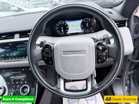 USED 2020 69 LAND ROVER RANGE ROVER EVOQUE Grey 2.0 D180 First Edition Euro 6 SUV, 31,800 miles, ULEZ compliant, Automatic 4WD, Sat nav, CarPlay/Android Auto, 360 Camera, Leather, 20in alloys. This 2020 Range Rover Evoque D180 First Edition boasts exceptionally low mileage for its age, having covered just 31,800 miles. This Four Wheel Drive model, registered in 2020, features a 2.0L Diesel Engine and meets Euro 6 emission standards. Its provenance is further assured with a 12 month MOT provided on purchase and a recent service completed on 26 January 2024 at 23,368 miles. Inside, you will find a luxurious experience enhanced by a 380W Meridian Sound System, Two Zone Climate Control, a