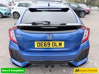USED 2019 69 HONDA CIVIC Blue 1.5 VTEC Turbo Sport Euro 6 hatchback, 43,710 miles, ULEZ compliant, Auto CVT, Sat Nav, Rear camera, Bluetooth, Adaptive cruise, 17in alloys, A/C This 2019 Honda Civic VTEC Turbo Sport is a superb example with exceptionally low mileage for its age, having covered just 43,710 miles, And a full dealership Service history at 7K, 11K, 14K, 20K, 27K, 33K, and 39K. This Euro 6 compliant 1.5 litre petrol model comes with a 3 month warranty for your peace of mind, and its MOT is valid until December 2026, ensuring its roadworthiness. The Sport trim level enhances its appeal, and it boasts a suite of convenient features including a rear parking ca
