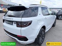 USED 2019 69 LAND ROVER DISCOVERY SPORT White 2.0 D180 MHEV R-Dynamic SE Euro 6 , 38,340 miles, ULEZ compliant, Automatic 4WD, Leather, Sat nav, Rear camera, Panoramic roof, Alloys, 7 Seats This 2019 Land Rover Discovery Sport D180 R-Dynamic SE boasts exceptionally low mileage for its age, having covered just 38,340 miles. This Euro 6 compliant, four wheel drive model features a 2.0L diesel engine and offers flexible seating for seven occupants. It comes with a 3 month warranty and a 12 month MOT provided on purchase, ensuring peace of mind. Service history at 8K, 18K, 27K, and 36K The vehicle's last service was completed on 2025 08 07 at 36,120 miles, further demonstrating its exc