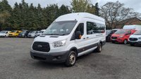 USED 2015 15 FORD TRANSIT BUS LWB Minibus 17 Seat Tdci 460 TDCI 125 PS XLWB High Roof With Air Conditioning, Electric Windows, Tachograph, Remote Locking,  Alarm, Emergency Brake assist, ABS, Power Steering, Mud Flaps Front, Tow Bar in great condition . 1 Owner from New - Been used by the MOD . 2 Keys -7 Service Stamps. This is excellent value . Discover the perfect solution for group travel with this exceptional Ford Transit Minibus. This 17-seat model, a TDCI 460 with the potent 125 PS engine, offers the spaciousness of an extra-long wheelbase and the practicality of a high roof, making it ideal for airport transfers, hotel shuttles, or community transport.  Your passengers will travel in comfort, kept cool by both front and dedicated rear air conditioning. The driving experience is equally refined, featuring conveniences such as electric windows and remote central locking for easy access. Your safety and security are paramount, with the minibus equipped with ESP, Emergency Brake Assist, ABS, and an anti-theft alarm for complete peace of mind.  Practicality is at the forefront. A tachograph is fitted, and two 12V accessory power points ensure devices stay charged on the go. It also includes front mud flaps, a temporary spare wheel, and the added utility of a tow bar, ready for your next requirement.  This vehicle presents a rare and highly appealing history. It has been with just one owner from new, having previously served with the Ministry of Defence, and it comes with two sets of keys. Its meticulous maintenance is documented with 5 service stamps in the book. Combining its low mileage, exceptional provenance, and comprehensive feature set, this Ford Transit minibus is excellent value and ready for a new chapter. 