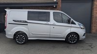 USED 2022 22 FORD TRANSIT CUSTOM 2.0 320 EcoBlue Sport Crew Van Double Cab 5dr Diesel Manual L1 H1 Euro 6 (s/s) (185 ps) *** ONE OWNER - NEW WET BELT - HALF LEATHER - 5 SEATS ***
