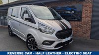 USED 2022 22 FORD TRANSIT CUSTOM 2.0 320 EcoBlue Sport Crew Van Double Cab 5dr Diesel Manual L1 H1 Euro 6 (s/s) (185 ps) *** ONE OWNER - NEW WET BELT - HALF LEATHER - 5 SEATS ***