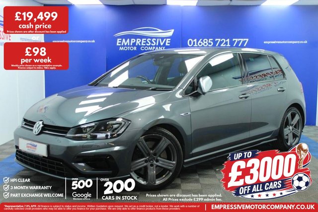 View our Volkswagen Golf 2.0 TSI R Hatchback 5dr Petrol DSG 4Motion Euro 6 (s/s) (300 ps)