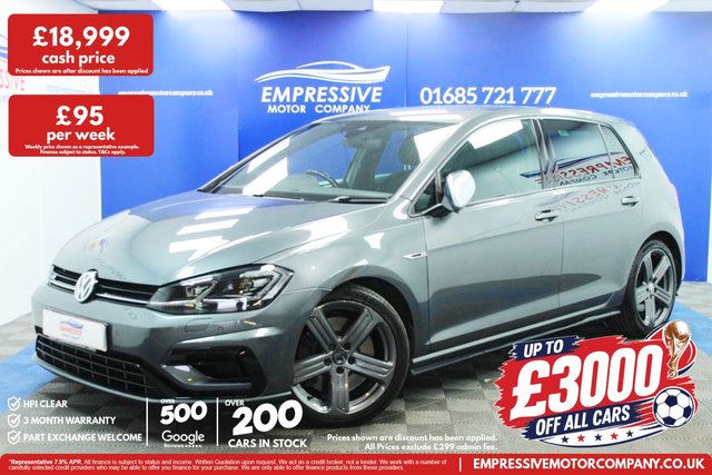 View our Volkswagen Golf 2.0 TSI R Hatchback 5dr Petrol DSG 4Motion Euro 6 (s/s) (300 ps)