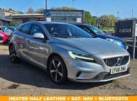 USED 2019 68 VOLVO V40 2.0 D2 R-Design Nav Plus Hatchback 5dr Diesel Manual Euro 6 (s/s) (120 ps) SAT NAV+ HEATED HALF LEATHER + CRUISE CONTROL + DAB + BLUETOOTH + CLIMATE CONTROL