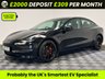 USED 2021 71 TESLA Model 3 (Dual Motor) Long Range Saloon 4dr Electric Auto 4WDE (346 ps) Black Pack | Jupiter Red Brake