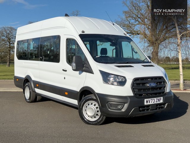 View our Ford Transit 2.0 460 EcoBlue Leader Minibus Double Cab 5dr Diesel Auto RWD L4 H3 Euro 6 (s/s) (17 Seat, DRW) (165 ps)