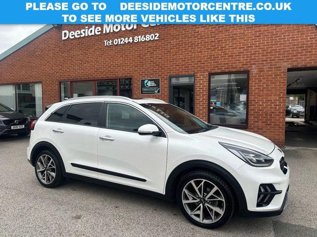 2021 21 KIA NIRO 1.6 GDi 4 SUV 5dr Petrol Hybrid DCT Euro 6 (s/s) (139 bhp) Electric sunroof : Fully stamped service book : Bluetooth : Sat Nav : DAB Radio : Isofix : Leather upholstery : Elec Driver seat : Heated/Cooling front seats : Heated steering wheel : Heated outer rear seats : Air-conditioning : Rear view camera : Front + rear parking sensors