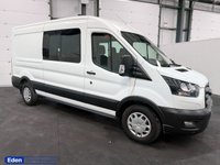 USED 2024 73 FORD TRANSIT 2.0 350 EcoBlue Trend Crew Van Double Cab L3 H2 Euro 6 (s/s) (130 ps) 6 SEAT CREW VAN TREND MODEL CREW PANEL VAN