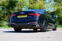 USED 2022 72 AUDI A5 2.0 TFSI 35 S line Coupe 2dr Petrol S Tronic Euro 6 (s/s) (150 ps) MYTHOS BLACK METALLIC PAINTWORK + VIRTUAL DASH + REAR CAMERA + CARPLY