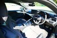 USED 2022 72 AUDI A5 2.0 TFSI 35 S line Coupe 2dr Petrol S Tronic Euro 6 (s/s) (150 ps) MYTHOS BLACK METALLIC PAINTWORK + VIRTUAL DASH + REAR CAMERA + CARPLY