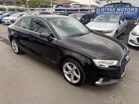 USED 2018 68 AUDI A3 1.6 Turbo Diesel (30) (TDI), Sport Edition, 4 Door Saloon, Manual, Euro 6. FULL 12 MONTH MOT WITH EVERY CAR