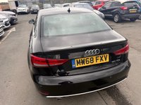 USED 2018 68 AUDI A3 1.6 Turbo Diesel (30) (TDI), Sport Edition, 4 Door Saloon, Manual, Euro 6. FULL 12 MONTH MOT WITH EVERY CAR