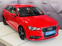 USED 2015 15 AUDI A3 2.0 TDI Sport Sportback 5dr Diesel S Tronic quattro Euro 6 (s/s) (184 ps) Brilliant Red | Black Interior | Sat Nav | Cruise Control | Parking Sensors | ULEZ OK | Low Mileage