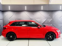 USED 2015 15 AUDI A3 2.0 TDI Sport Sportback 5dr Diesel S Tronic quattro Euro 6 (s/s) (184 ps) Brilliant Red | Black Interior | Sat Nav | Cruise Control | Parking Sensors | ULEZ OK | Low Mileage
