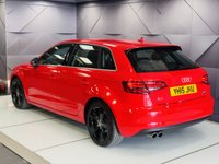 USED 2015 15 AUDI A3 2.0 TDI Sport Sportback 5dr Diesel S Tronic quattro Euro 6 (s/s) (184 ps) Brilliant Red | Black Interior | Sat Nav | Cruise Control | Parking Sensors | ULEZ OK | Low Mileage