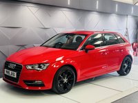 USED 2015 15 AUDI A3 2.0 TDI Sport Sportback 5dr Diesel S Tronic quattro Euro 6 (s/s) (184 ps) Brilliant Red | Black Interior | Sat Nav | Cruise Control | Parking Sensors | ULEZ OK | Low Mileage