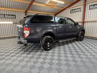 USED 2018 68 FORD RANGER 2.2 TDCi Limited 1 Pickup Double Cab 4dr Diesel Auto 4WD Euro 5 (160 ps) * 1 OWNER * FULL LEATHER  * CANOPY