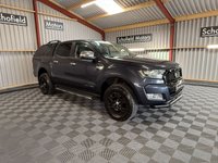 USED 2018 68 FORD RANGER 2.2 TDCi Limited 1 Pickup Double Cab 4dr Diesel Auto 4WD Euro 5 (160 ps) * 1 OWNER * FULL LEATHER  * CANOPY