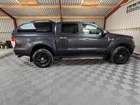 USED 2018 68 FORD RANGER 2.2 TDCi Limited 1 Pickup Double Cab 4dr Diesel Auto 4WD Euro 5 (160 ps) * 1 OWNER * FULL LEATHER  * CANOPY