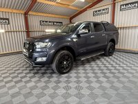 USED 2018 68 FORD RANGER 2.2 TDCi Limited 1 Pickup Double Cab 4dr Diesel Auto 4WD Euro 5 (160 ps) * 1 OWNER * FULL LEATHER  * CANOPY