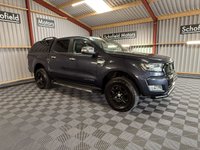 USED 2018 68 FORD RANGER 2.2 TDCi Limited 1 Pickup Double Cab 4dr Diesel Auto 4WD Euro 5 (160 ps) * 1 OWNER * FULL LEATHER  * CANOPY