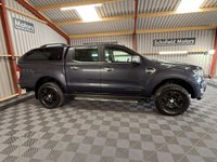 USED 2018 68 FORD RANGER 2.2 TDCi Limited 1 Pickup Double Cab 4dr Diesel Auto 4WD Euro 5 (160 ps) * 1 OWNER * FULL LEATHER  * CANOPY