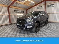 USED 2018 68 FORD RANGER 2.2 TDCi Limited 1 Pickup Double Cab 4dr Diesel Auto 4WD Euro 5 (160 ps) * 1 OWNER * FULL LEATHER  * CANOPY