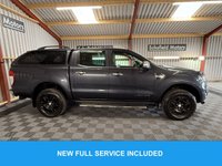USED 2018 68 FORD RANGER 2.2 TDCi Limited 1 Pickup Double Cab 4dr Diesel Auto 4WD Euro 5 (160 ps) * 1 OWNER * FULL LEATHER  * CANOPY