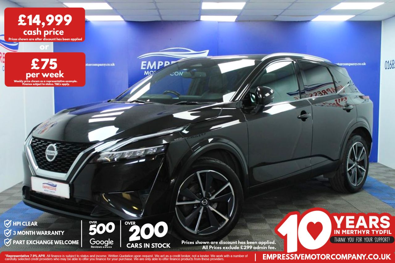 2022 NISSAN QASHQAI 1.3 DIG-T MHEV Tekna SUV 5dr Petrol Hybrid Manual Euro 6 (s/s) (140 ps)