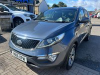 USED 2016 16 KIA SPORTAGE 1.7 CRDi EcoDynamics 2 SUV 5dr Diesel Manual 2WD Euro 6 (s/s) (114 bhp) 2 FORMER KEEPERS, ONLY 67765 MILES FROM NEW, TURBO DIESEL "EURO 6"