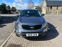 USED 2016 16 KIA SPORTAGE 1.7 CRDi EcoDynamics 2 SUV 5dr Diesel Manual 2WD Euro 6 (s/s) (114 bhp) 2 FORMER KEEPERS, ONLY 67765 MILES FROM NEW, TURBO DIESEL "EURO 6"