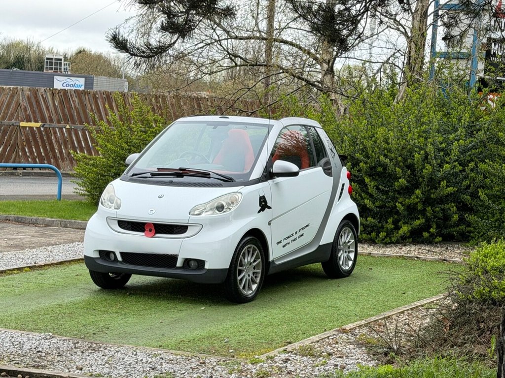 USED 2008 R SMART FORTWO 1.0 Passion Cabriolet 2dr Petrol Auto Euro 4 (71 bhp) STAR WARS AND KEY, 2 KEYS, 12M MOT