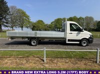 USED 2022 22 VOLKSWAGEN CRAFTER 2.0 TDI CR35 3.5t. Lwb 5.2m. (17ft) Dropside, Air Con, Eu 6 140 Brand New Body, Air Conditioning