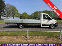 USED 2022 22 VOLKSWAGEN CRAFTER 2.0 TDI CR35 3.5t. Lwb 5.2m. (17ft) Dropside, Air Con, Eu 6 140 Brand New Body, Air Conditioning