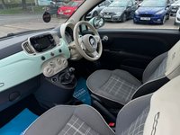 USED 2015 65 FIAT 500 1.2 Lounge Hatchback 3dr Petrol Manual Euro 6 (s/s) (69 bhp) Navigation, Panoramic fixed glass roof, Rear PDC, Only 50,413 miles