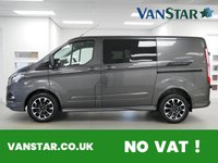 USED 2022 22 FORD TRANSIT CUSTOM 320 2.0 EBL 185 BHP SPORT 5 SEATER CREWCAB ( NO VAT ! ) 5 SEATER CREW | HIGH SPEC | NO VAT TO PAY