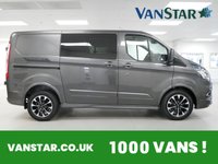 USED 2022 22 FORD TRANSIT CUSTOM 320 2.0 EBL 185 BHP SPORT 5 SEATER CREWCAB ( NO VAT ! ) 5 SEATER CREW | HIGH SPEC | NO VAT TO PAY