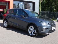 USED 2022 71 SEAT ARONA 1.0 TSI FR 5d 110 S/S 1 OWNER FROM NEW, FULL SERVICE HISTORY, SAT NAV, FULL LINK FOR APPLE CARPLAY / ANDROID AUTO, WIRELESS PHONE CHARGER, REAR PARKING SENSORS WITH DISPLAY, LED LIGHTS, AUTO LIGHTS & WIPERS, ELECTRIC FOLDING MIRRORS, CRUISE CONTROL & SPEED LIMITER, VOICE CONTROL, DAB RADIO, BLUETOOTH, MANUAL 6 SPEED, 17 INCH ALLOY WHEELS, CLOTH INTERIOR, SPORT SEATS, LEATHER FLAT BOTTOM MULTIFUNCTION STEERING WHEEL, USB C PORTS, CLIMATE CONTROL, DRIVE SELECT, SPARE WHEEL