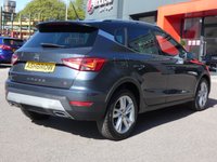 USED 2022 71 SEAT ARONA 1.0 TSI FR 5d 110 S/S 1 OWNER FROM NEW, FULL SERVICE HISTORY, SAT NAV, FULL LINK FOR APPLE CARPLAY / ANDROID AUTO, WIRELESS PHONE CHARGER, REAR PARKING SENSORS WITH DISPLAY, LED LIGHTS, AUTO LIGHTS & WIPERS, ELECTRIC FOLDING MIRRORS, CRUISE CONTROL & SPEED LIMITER, VOICE CONTROL, DAB RADIO, BLUETOOTH, MANUAL 6 SPEED, 17 INCH ALLOY WHEELS, CLOTH INTERIOR, SPORT SEATS, LEATHER FLAT BOTTOM MULTIFUNCTION STEERING WHEEL, USB C PORTS, CLIMATE CONTROL, DRIVE SELECT, SPARE WHEEL