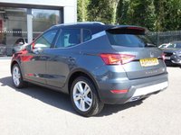 USED 2022 71 SEAT ARONA 1.0 TSI FR 5d 110 S/S 1 OWNER FROM NEW, FULL SERVICE HISTORY, SAT NAV, FULL LINK FOR APPLE CARPLAY / ANDROID AUTO, WIRELESS PHONE CHARGER, REAR PARKING SENSORS WITH DISPLAY, LED LIGHTS, AUTO LIGHTS & WIPERS, ELECTRIC FOLDING MIRRORS, CRUISE CONTROL & SPEED LIMITER, VOICE CONTROL, DAB RADIO, BLUETOOTH, MANUAL 6 SPEED, 17 INCH ALLOY WHEELS, CLOTH INTERIOR, SPORT SEATS, LEATHER FLAT BOTTOM MULTIFUNCTION STEERING WHEEL, USB C PORTS, CLIMATE CONTROL, DRIVE SELECT, SPARE WHEEL
