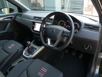 USED 2022 71 SEAT ARONA 1.0 TSI FR 5d 110 S/S 1 OWNER FROM NEW, FULL SERVICE HISTORY, SAT NAV, FULL LINK FOR APPLE CARPLAY / ANDROID AUTO, WIRELESS PHONE CHARGER, REAR PARKING SENSORS WITH DISPLAY, LED LIGHTS, AUTO LIGHTS & WIPERS, ELECTRIC FOLDING MIRRORS, CRUISE CONTROL & SPEED LIMITER, VOICE CONTROL, DAB RADIO, BLUETOOTH, MANUAL 6 SPEED, 17 INCH ALLOY WHEELS, CLOTH INTERIOR, SPORT SEATS, LEATHER FLAT BOTTOM MULTIFUNCTION STEERING WHEEL, USB C PORTS, CLIMATE CONTROL, DRIVE SELECT, SPARE WHEEL