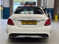 USED 2015 64 MERCEDES-BENZ C-CLASS 2.1 C250 BlueTEC AMG Line Saloon 4 Door Diesel Automatic White G-Tronic+ Euro 6 Low Tax +PRIV GLASS+HEATED SEATS+PAN ROOF